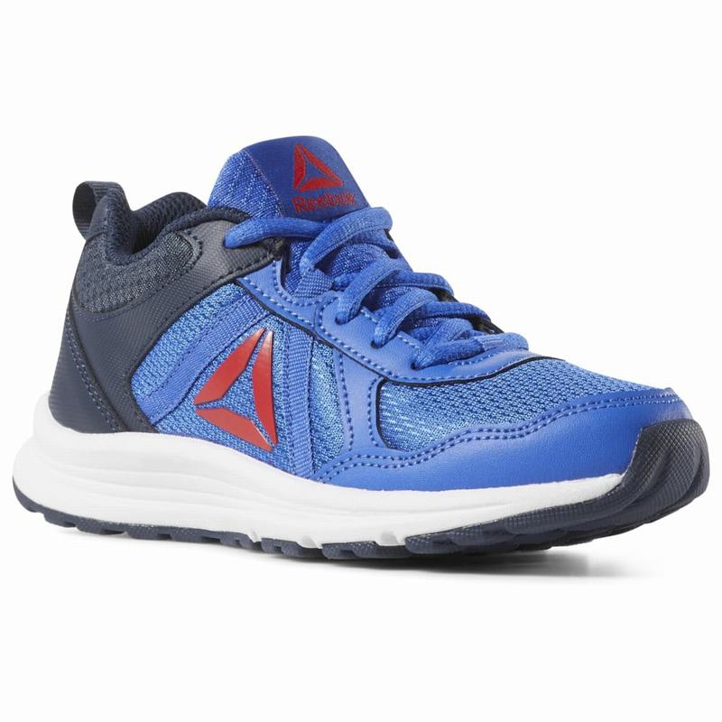 Adidasi Alergare Reebok Almotio 4.0 Baieti Albastri/Bleumarin/Rosii Romania TH1034EJ